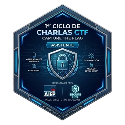 Insignia de 1er Ciclo de Charlas CTF: "Metaverso Talca" - Asistente